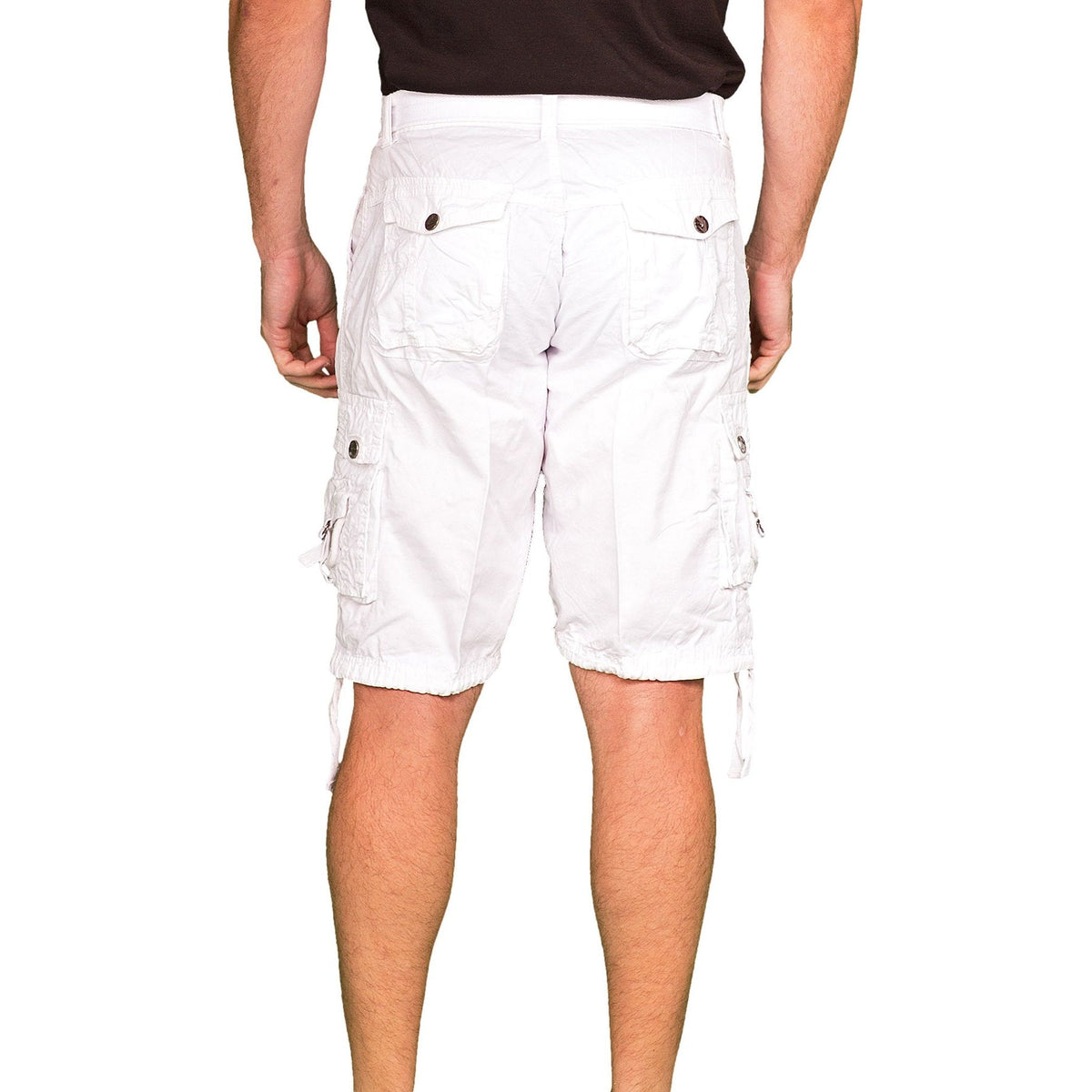 BESPOKE SPORT White Cargo Shorts for Men 153100 www.bespokemoda