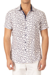 222092 - White Button Up Short Sleeve Shirt