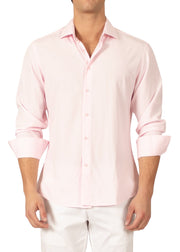 232276 - Pink Button Up Long Sleeve Dress Shirt