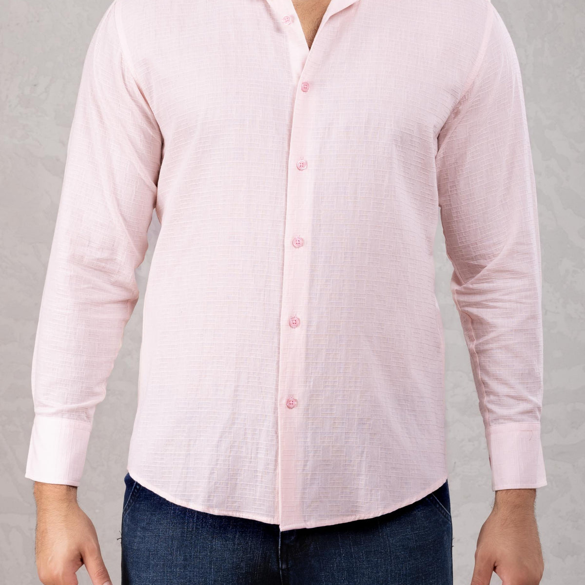 242219 - Pink Button Up Long Sleeve Dress Shirt  NEO NYC, INC.
