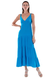 NW1430 - Royal Blue Cotton Dress