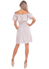 NW1066 - Baby Beige Cotton Dress