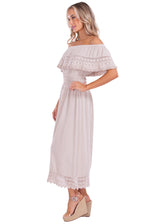 NW1079 - Baby Beige Cotton Dress