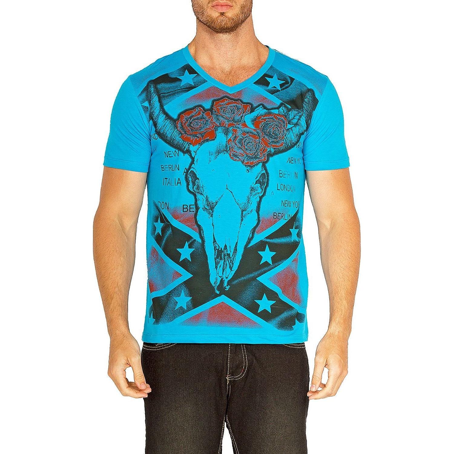 BESPOKE SPORT - Turquoise Mens T Shirt - 161505 - www.bespokemoda.com