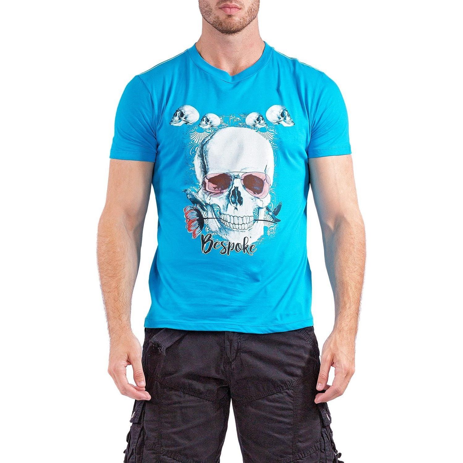 BESPOKE SPORT - Teal Mens T Shirt - 161567 - www.bespokemoda.com