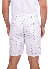 213101 - White Sailboat Printed Shorts