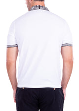 221801 - White Zipper Polo Shirt