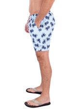223121 - Blue Tropical Print Shorts
