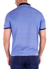 231846 - Blue Half Button Polo Shirt