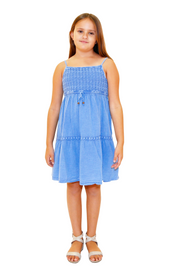 G1111 -Blue Cotton Dress