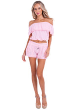 NW1029 - Baby Pink Cotton Shorts