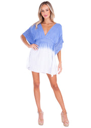 NW1073 - Ocean Blue Cotton Dress