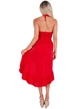NW1169 - Red Cotton Dress