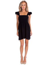 NW1568 - Black Cotton Dress