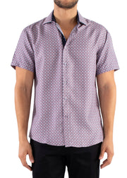 222059 - Grey Button Up Short Sleeve Shirt