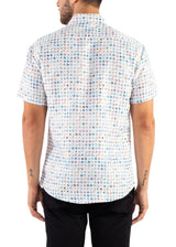 222069 - Blue Button Up Short Sleeve Shirt