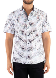 222069 - Grey Button Up Short Sleeve Shirt
