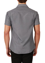 222094 - Navy Button Up Short Sleeve Shirt