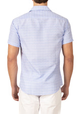 222095 - White Button Up Short Sleeve Shirt