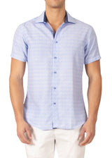 222095 - White Button Up Short Sleeve Shirt