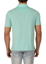 231803 - Turquoise Half Button Polo Shirt