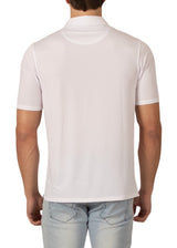 231803 - White Half Button Polo Shirt