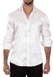 232272 - White Button Up Long Sleeve Dress Shirt
