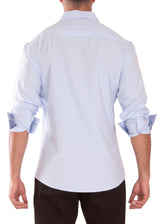 232273 - Light Blue Button Up Long Sleeve Dress Shirt