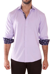 232273 - Lilac Button Up Long Sleeve Dress Shirt