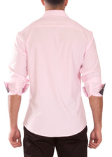 232273 - Pink Button Up Long Sleeve Dress Shirt