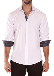 232273 - White Button Up Long Sleeve Dress Shirt