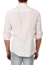 232275 - White Button Up Long Sleeve Dress Shirt