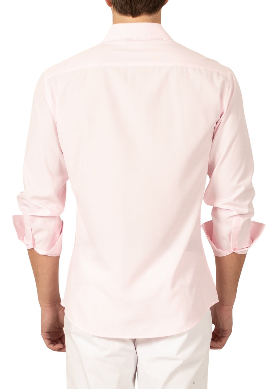 232276 - Pink Button Up Long Sleeve Dress Shirt