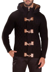235101 - Black Zip-Up Sweater