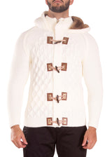 235101 - White Zip-Up Sweater