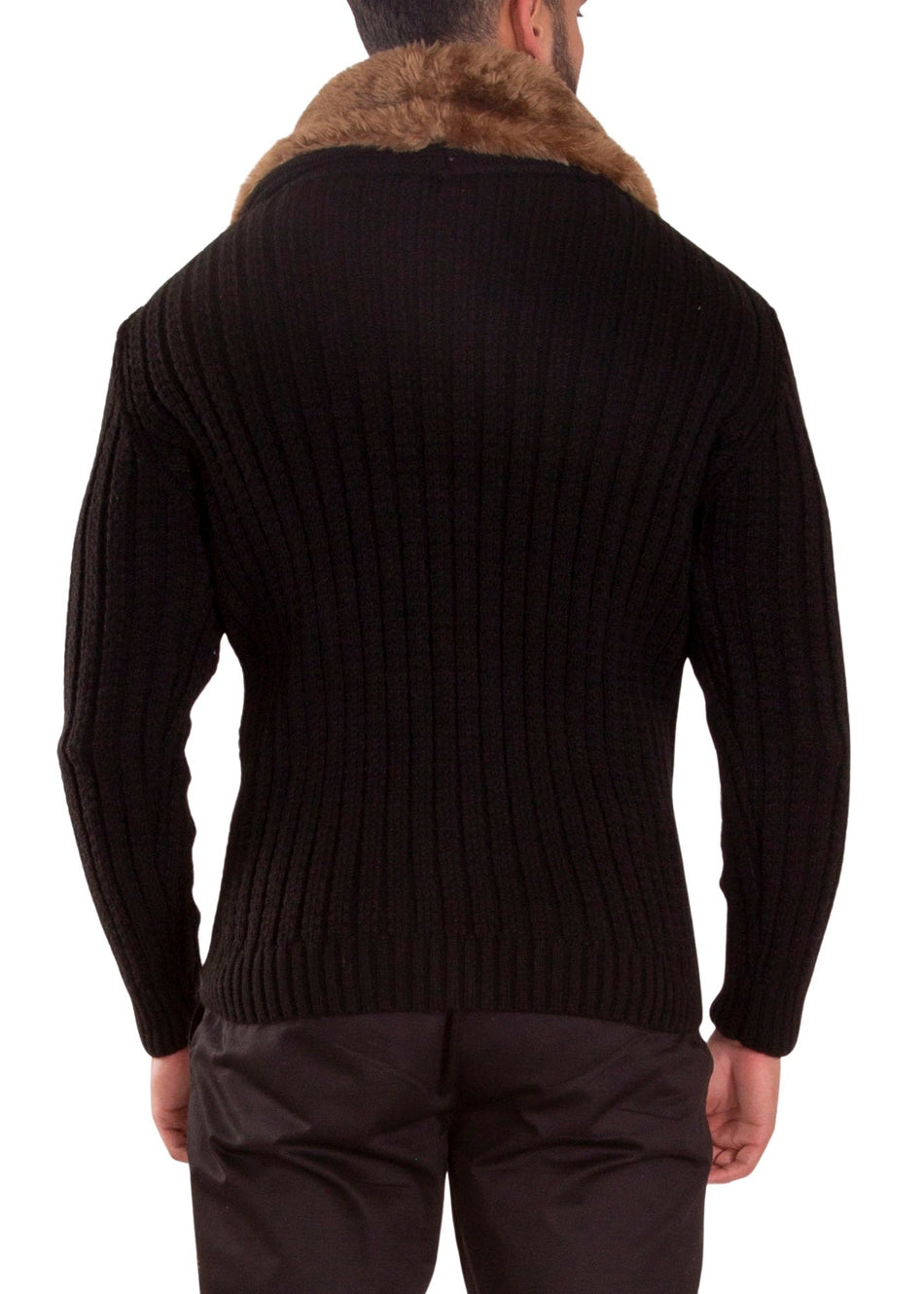 235105 - Black Zip-Up Sweater