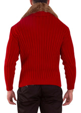 235105 - Red Zip-Up Sweater