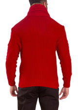 235141- Red Button Up Sweater