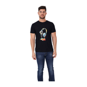 241100 - NAVY HEADPHONES T-Shirt