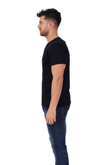 241100 - Black Headphones T-Shirt