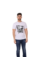 241107 - White GOOD THING TAKE TIME T-Shirt