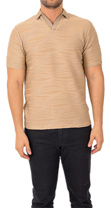 241805- Beige Polo Shirt