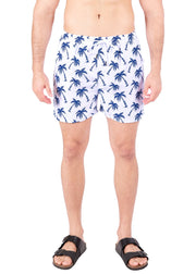 223155 - White Tropical Print Shorts