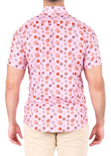 232002 - Pink Button Up Short Sleeve Dress Shirt