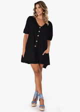 NW1833 - Black Missy Cotton Dress