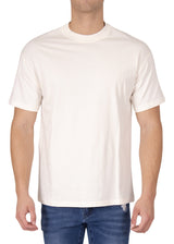 201978- Beige Oversize Cotton T-Shirt