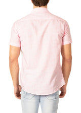 222117 - Pink Button Up Short Sleeve