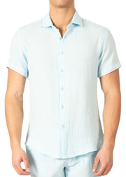 232102- Turquoise Short Sleeve Shirt