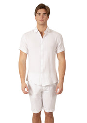 232102-243103 - White Set Short Sleeve Shirt & Short