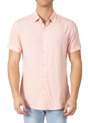 232111 - Pink Button Up Short Sleeve
